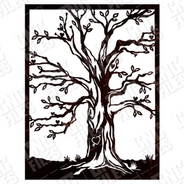 Tree love design files - EPS AI SVG DXF CDR