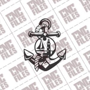 Panel Anchor DXF File for CNC Machines